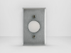 Tamaño Estándar, Placas de Pared con Tornillo Visto, Placa Para Tomacorriente 20AMP, 4.06 cm. Diámetro