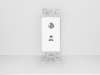Modulo Combinado, Teléfono (4P4C) + Televisión (Conector Tipo F)