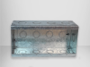 CAJA METÁLICA, CAJA ELÉCTRICA, CAJETÍN, 4 GANG, 4 ESPACIOS